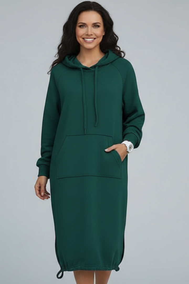 Lena | Drawstring Hem Hoodie Dress