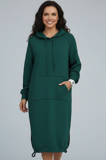 Lena | Drawstring Hem Hoodie Dress