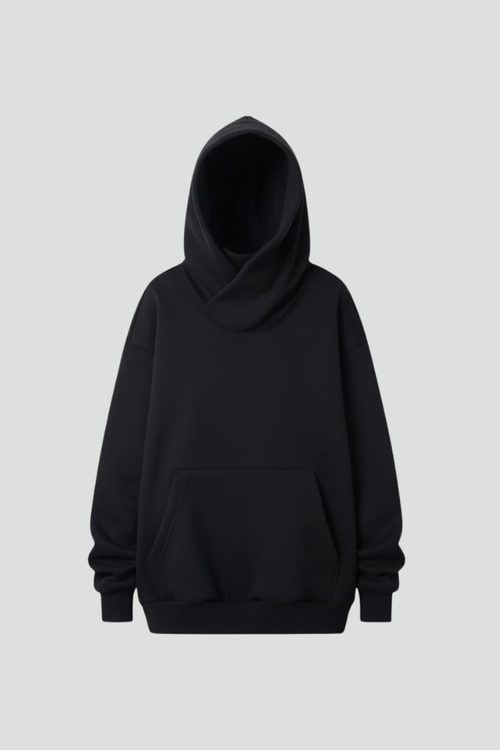 Lila | High Neck Wide Hood Hoodie