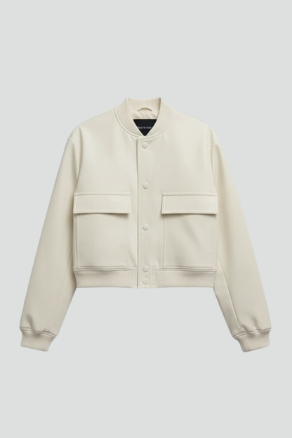 Lila | Chic Buttoned Jacket with Elastic Hem