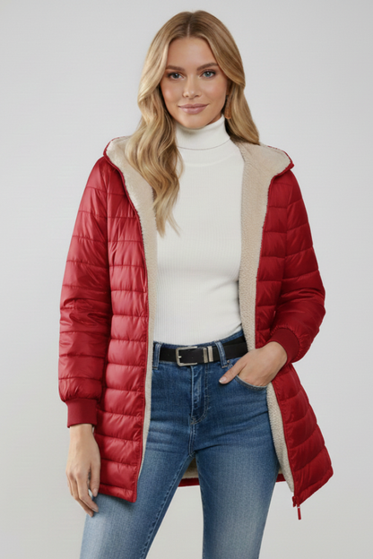 Lila | Chic Hooded Zip Jacket