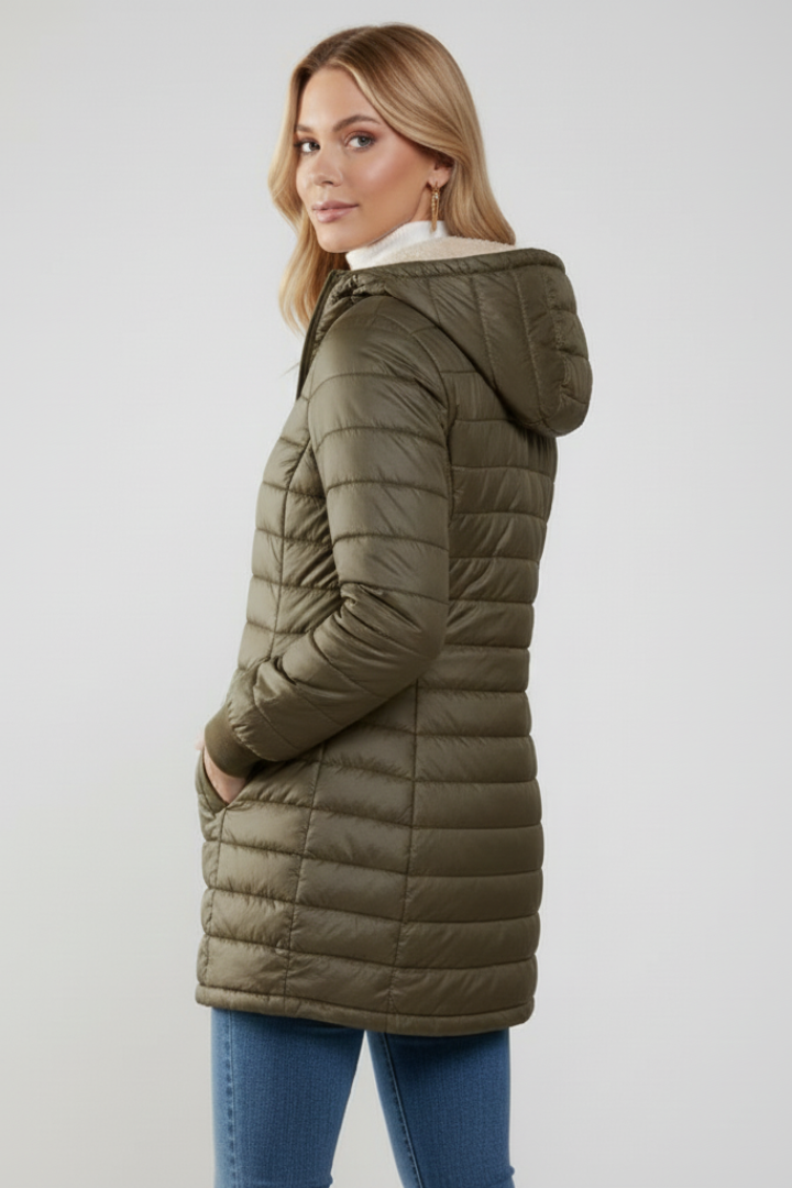 Lila | Chic Hooded Zip Jacket