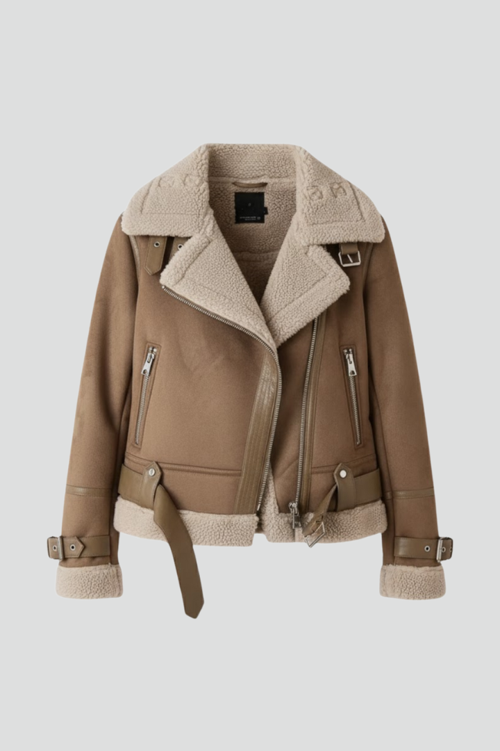 Lena | Textured Zip-Front Jacket