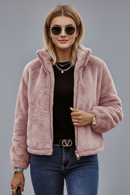 Luna | Textured Zipper Jacket