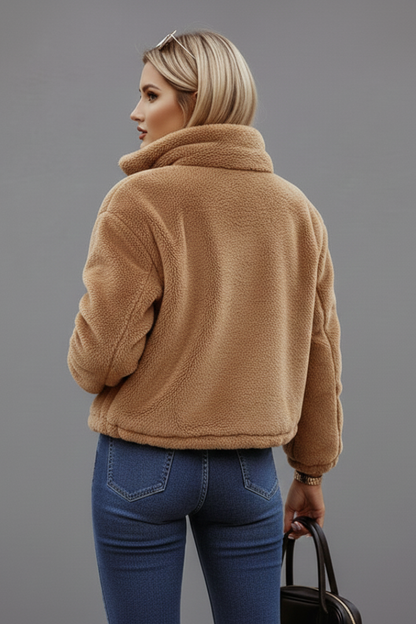 Luna | Textured Zipper Jacket