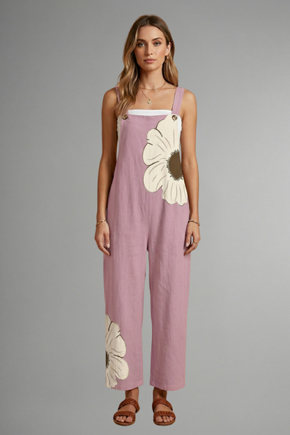 Lila | Chic Wide-Leg Jumpsuit with Adjustable Straps