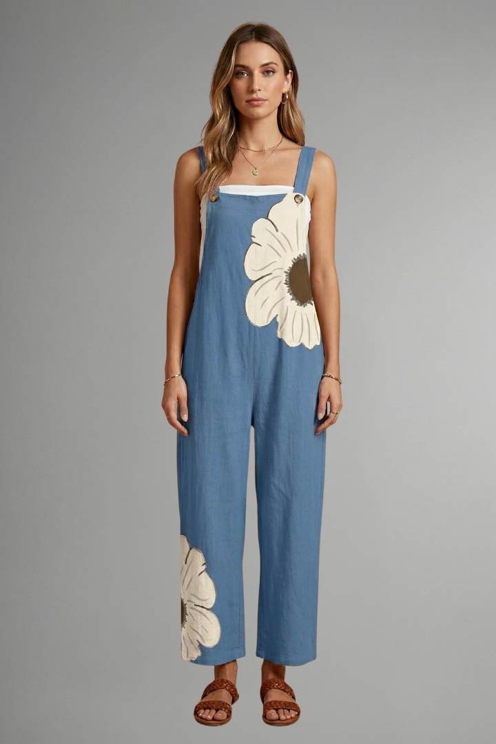 Lila | Chic Wide-Leg Jumpsuit with Adjustable Straps