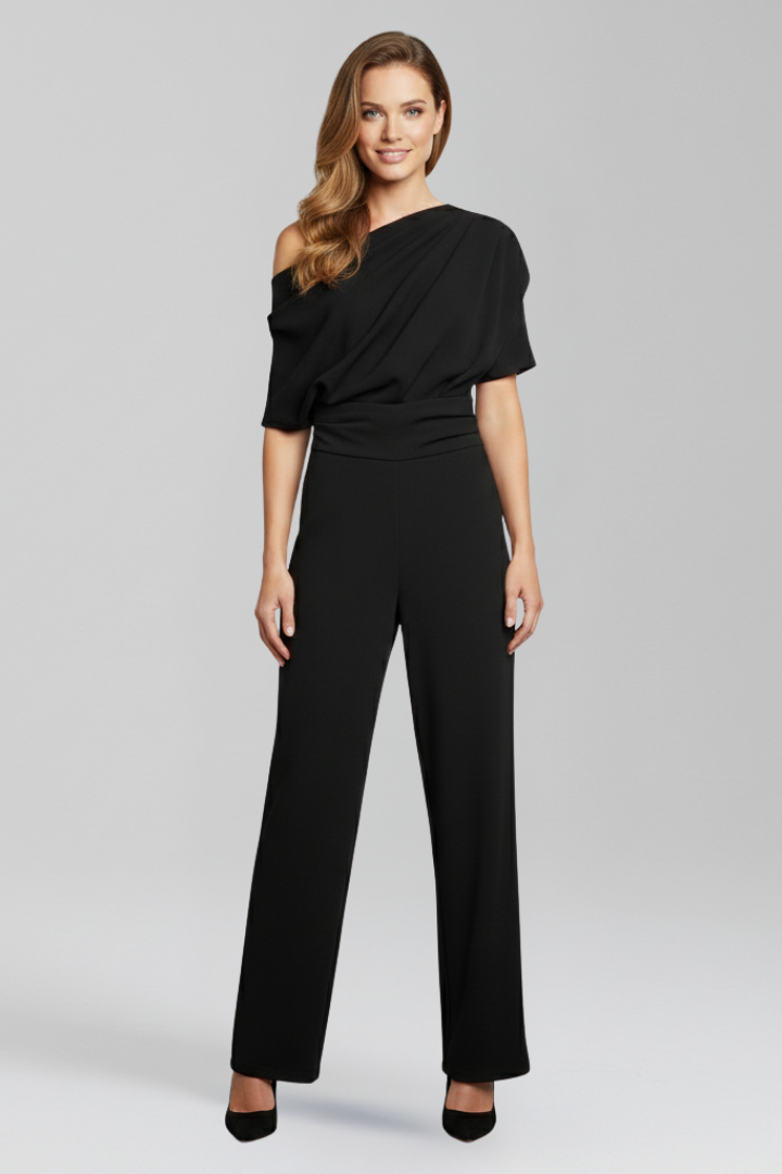 Lila | Asymmetric Neckline Jumpsuit