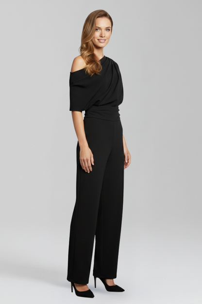 Lila | Asymmetric Neckline Jumpsuit