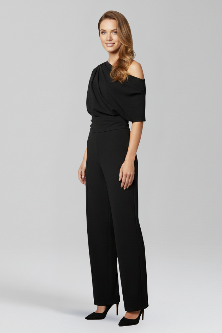 Lila | Asymmetric Neckline Jumpsuit