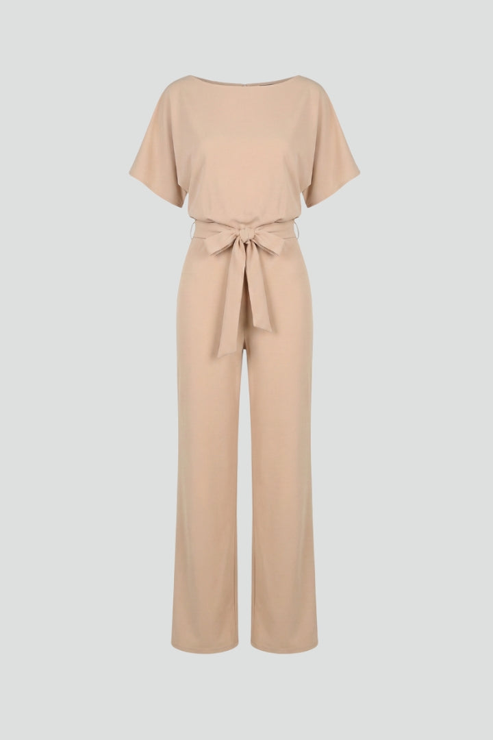 Lena | Chic Belted Wide-Leg Jumpsuit