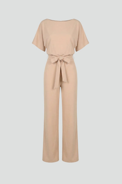 Lena | Chic Belted Wide-Leg Jumpsuit