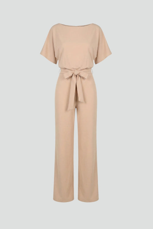 Lena | Chic Belted Wide-Leg Jumpsuit