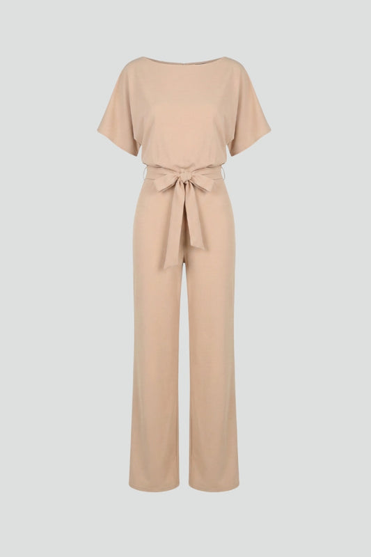 Lena | Chic Belted Wide-Leg Jumpsuit