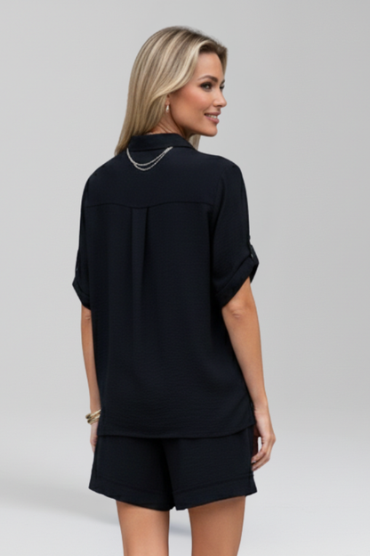 Lila | Chic Button-Front Short Jumpsuit