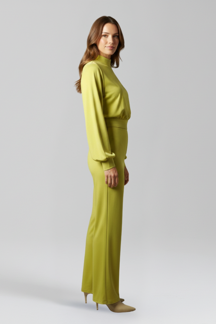 Lena | Chic Half Collar Long Sleeve Jumpsuit