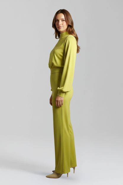 Lena | Chic Half Collar Long Sleeve Jumpsuit