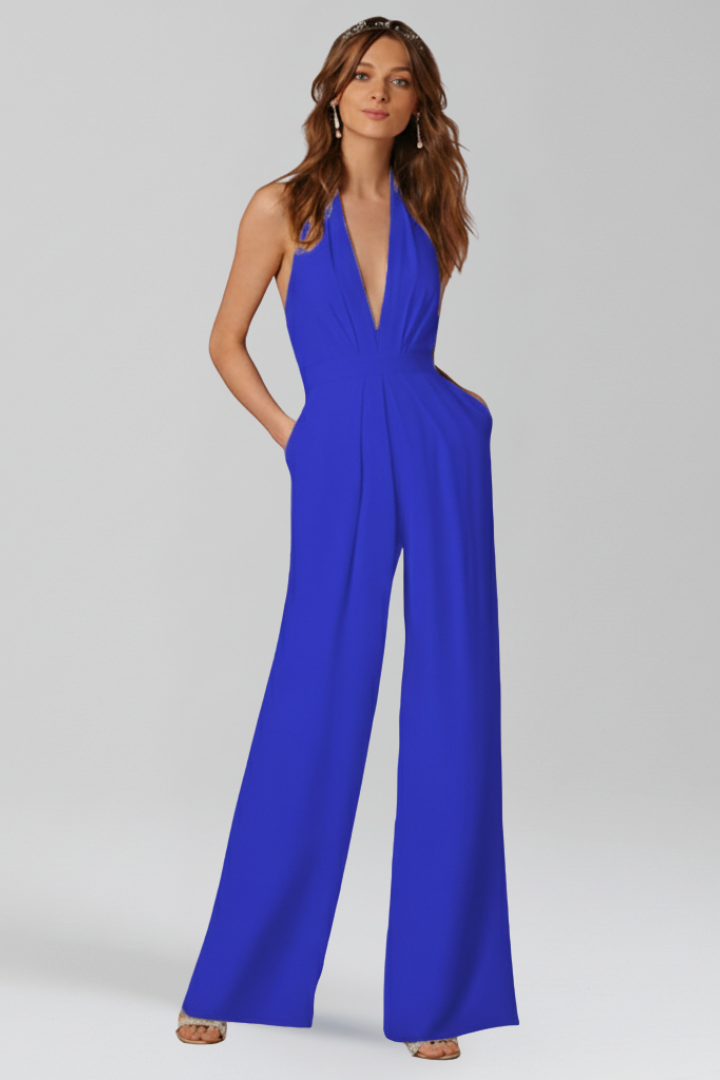 Lila | Halter Neck Wide-Leg Jumpsuit