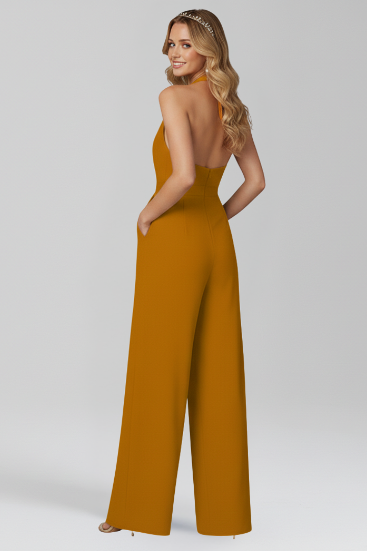 Lila | Halter Neck Wide-Leg Jumpsuit