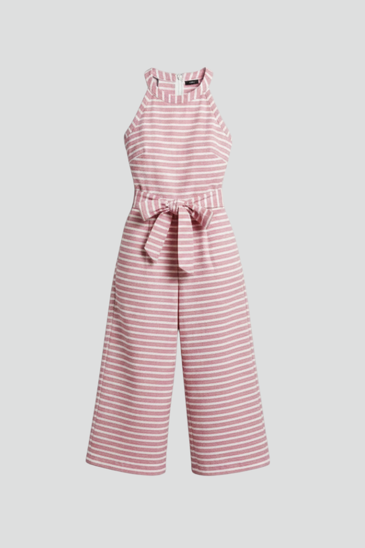Lila | Halter Neck Jumpsuit with Waist Belt
