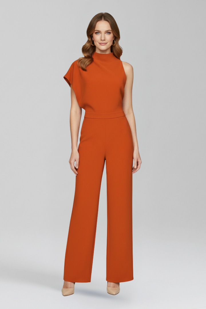 Vivienne | High Neck Wide-Leg Jumpsuit