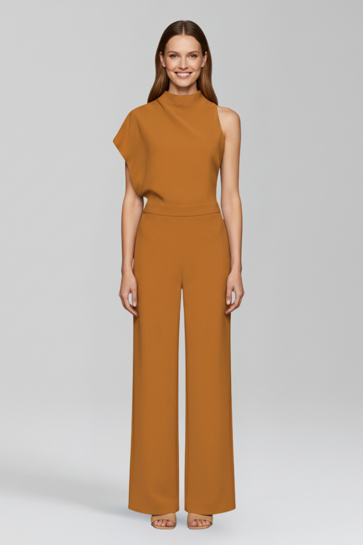 Vivienne | High Neck Wide-Leg Jumpsuit