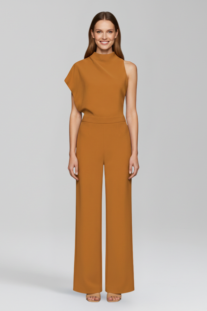 Vivienne | High Neck Wide-Leg Jumpsuit