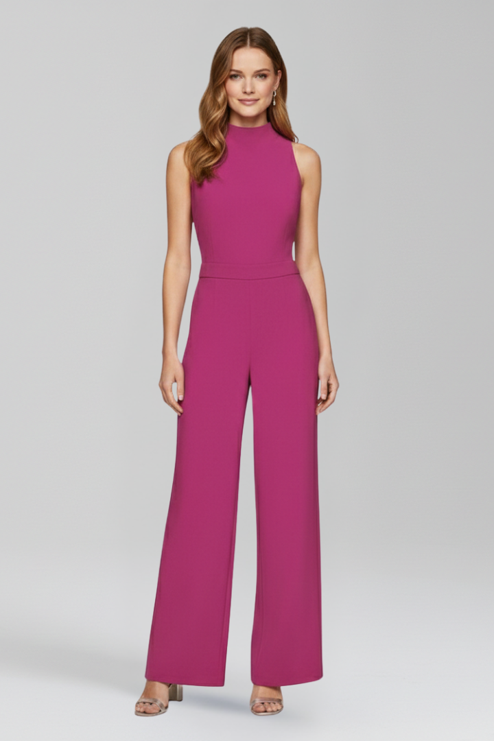 Vivienne | High Neck Wide-Leg Jumpsuit