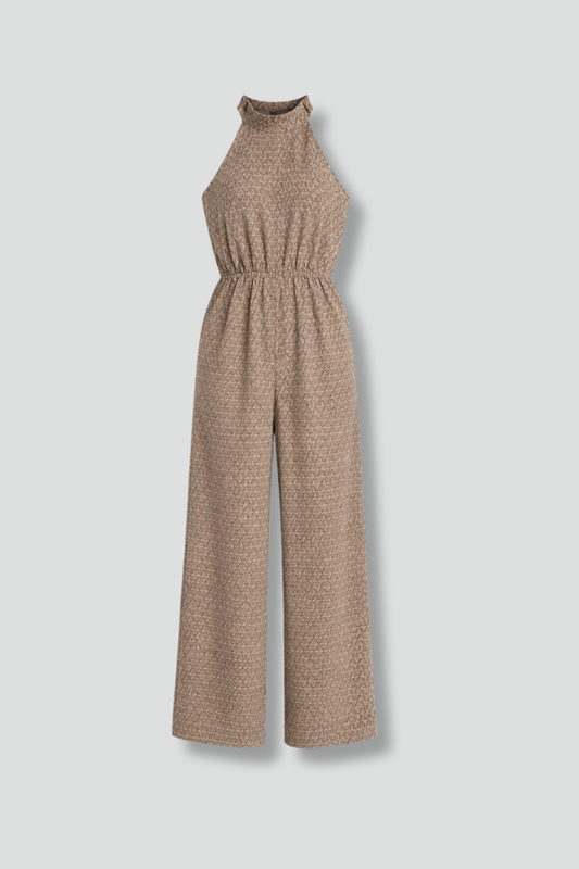 Vivienne | High Neck Wide-Leg Jumpsuit