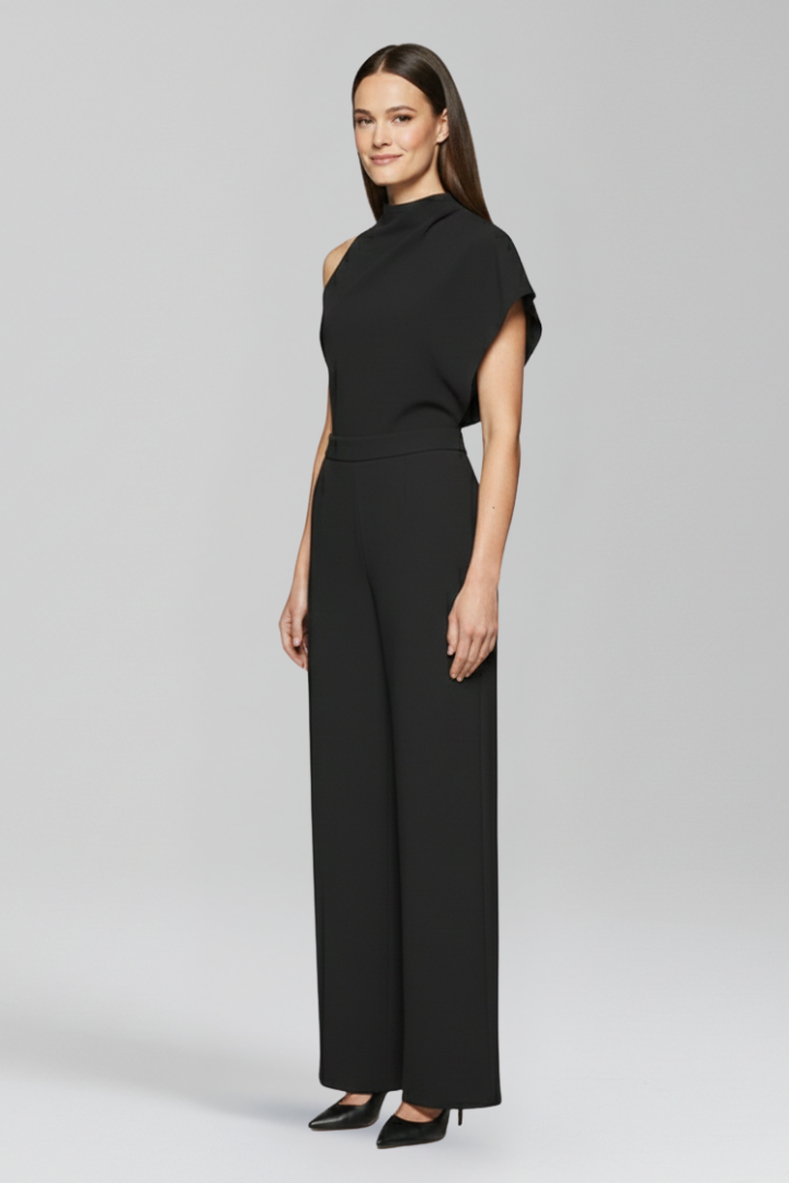 Vivienne | High Neck Wide-Leg Jumpsuit