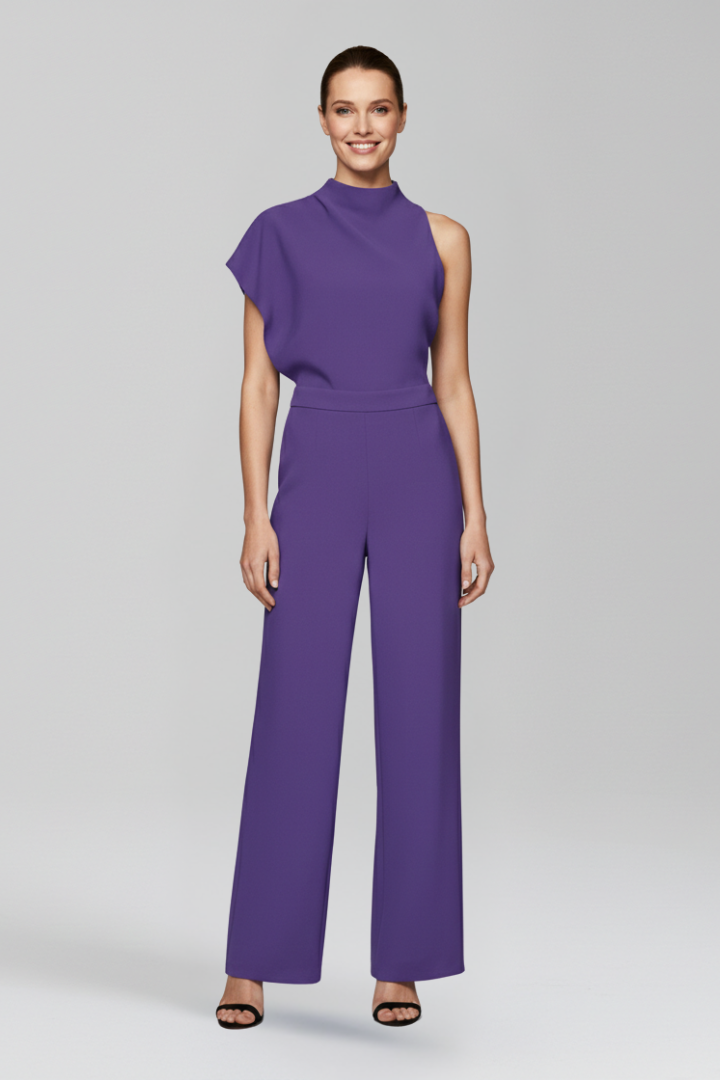 Vivienne | High Neck Wide-Leg Jumpsuit