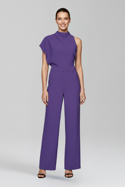 Vivienne | High Neck Wide-Leg Jumpsuit