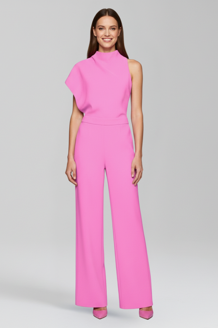 Vivienne | High Neck Wide-Leg Jumpsuit