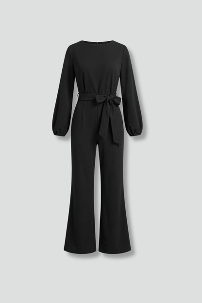 Isla | Elegant Long Sleeve Jumpsuit with Tie Waist
