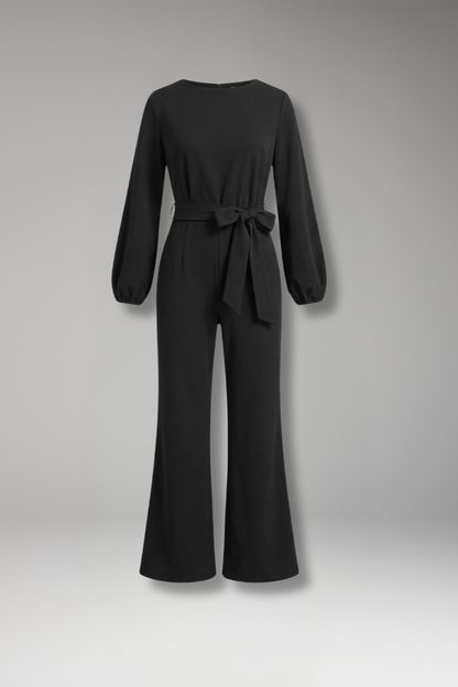 Isla | Elegant Long Sleeve Jumpsuit with Tie Waist
