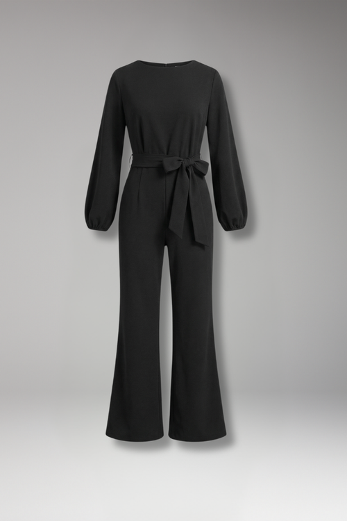 Isla | Elegant Long Sleeve Jumpsuit with Tie Waist