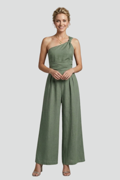 Lena | One-Shoulder Wide-Leg Jumpsuit