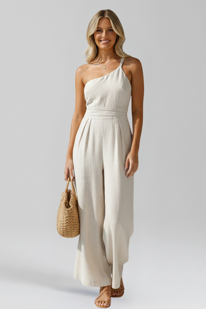 Lena | One-Shoulder Wide-Leg Jumpsuit