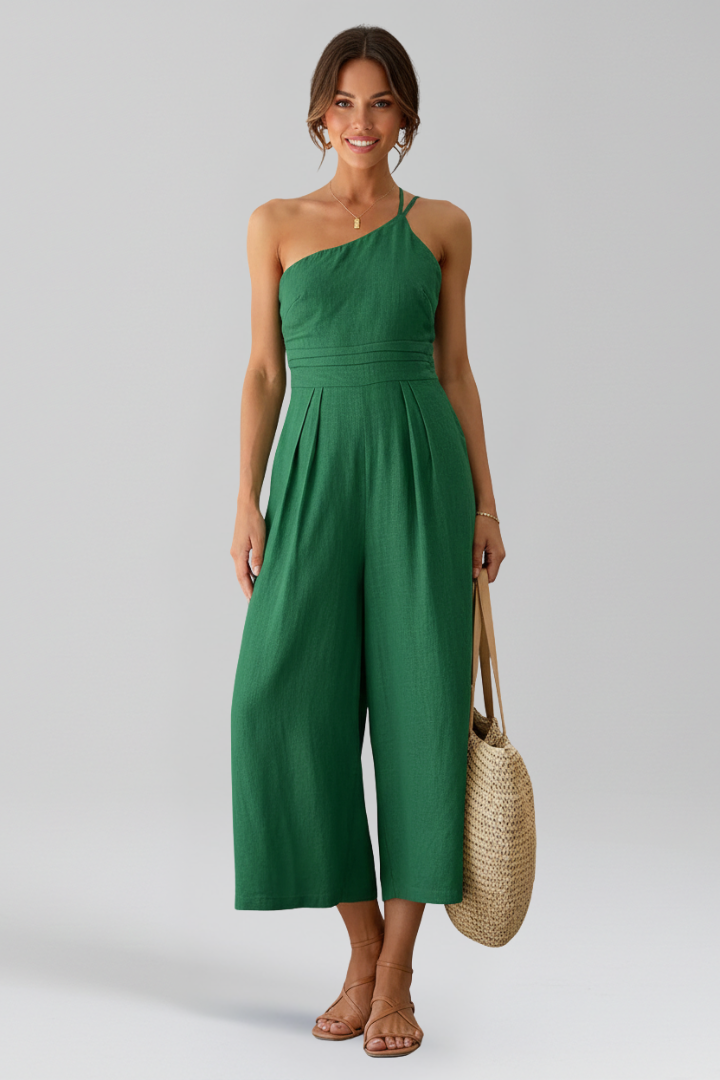Lena | One-Shoulder Wide-Leg Jumpsuit