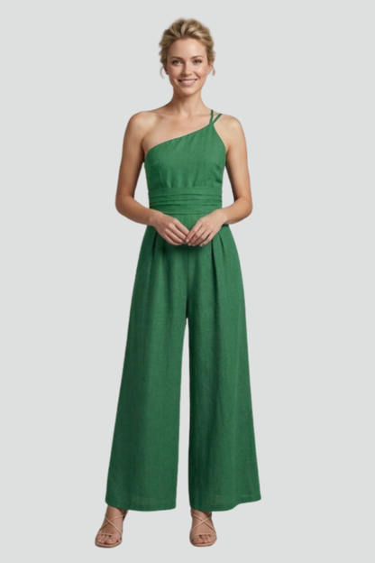 Lena | One-Shoulder Wide-Leg Jumpsuit