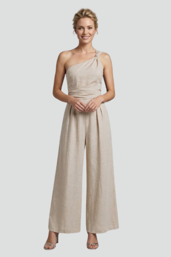 Lena | One-Shoulder Wide-Leg Jumpsuit