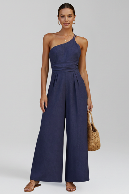 Lena | One-Shoulder Wide-Leg Jumpsuit
