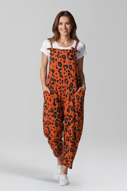 Lila | Printed Scoop Neck Jumpsuit