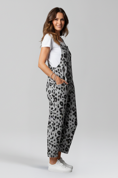 Lila | Printed Scoop Neck Jumpsuit