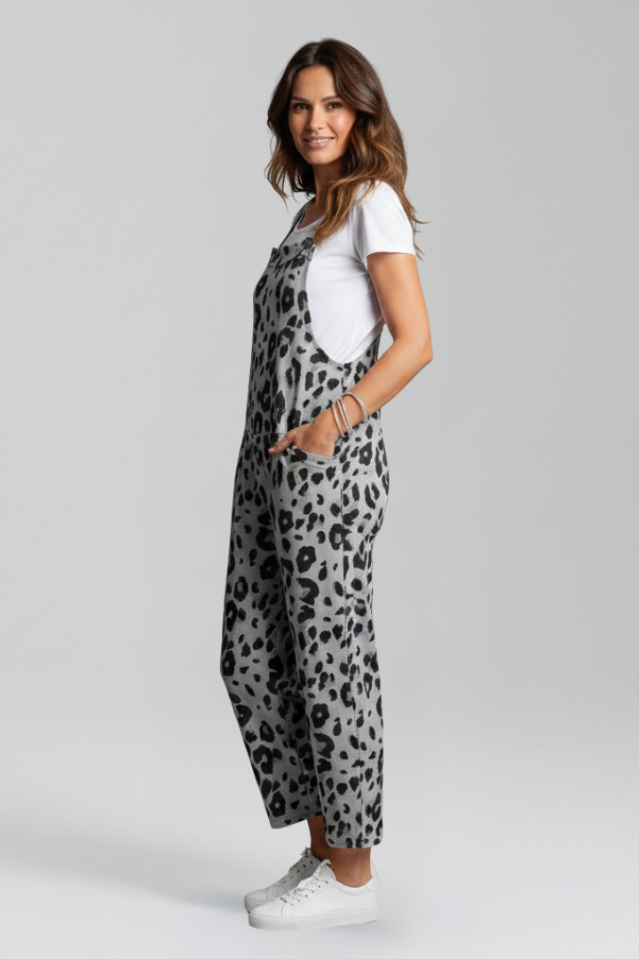Lila | Printed Scoop Neck Jumpsuit