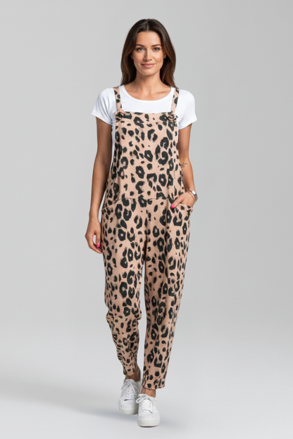 Lila | Printed Scoop Neck Jumpsuit