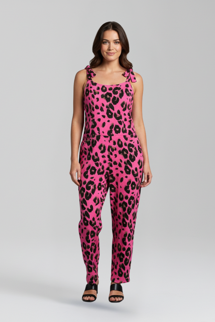 Lila | Printed Scoop Neck Jumpsuit