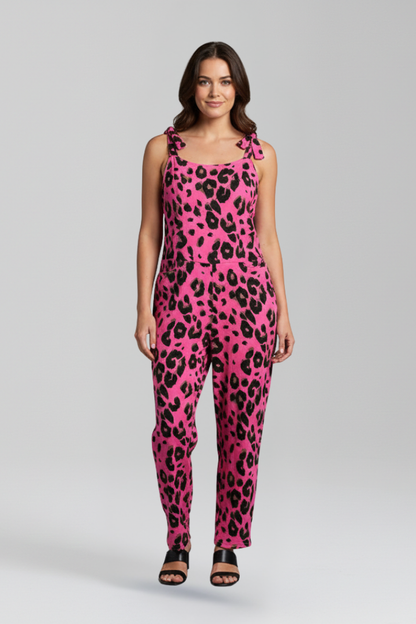Lila | Printed Scoop Neck Jumpsuit