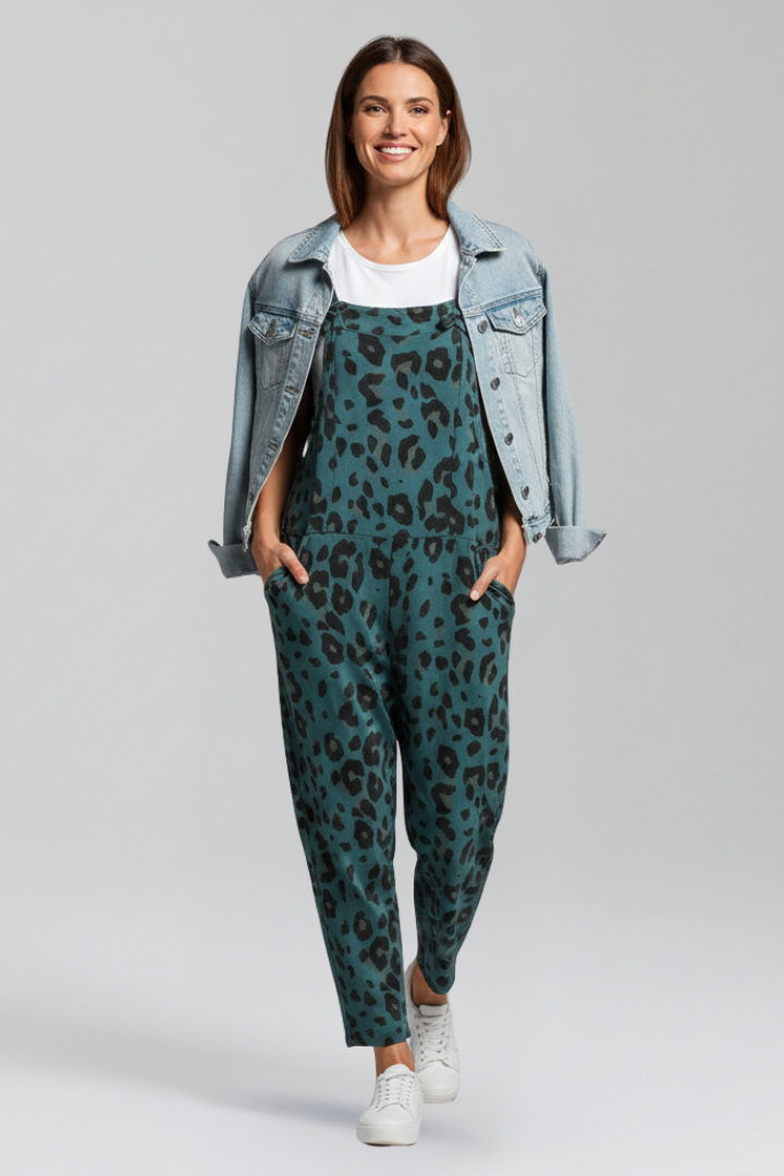 Lila | Printed Scoop Neck Jumpsuit