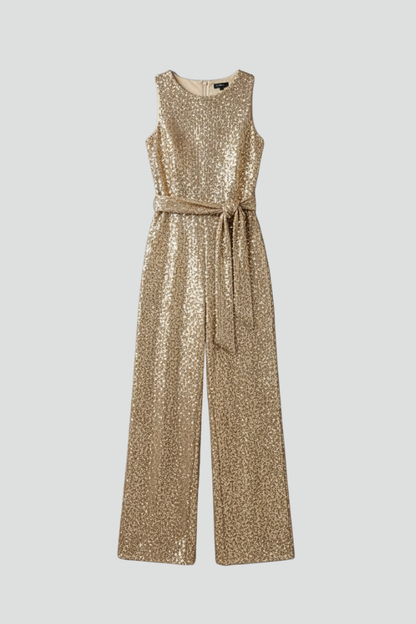 Lila | Sequin-Embellished Straight-Leg Jumpsuit